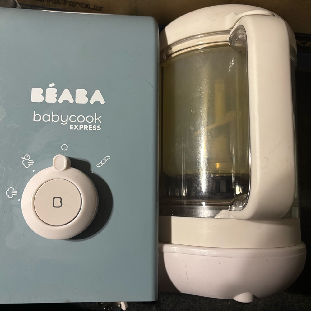 Béaba Babycook Express in Blue and White